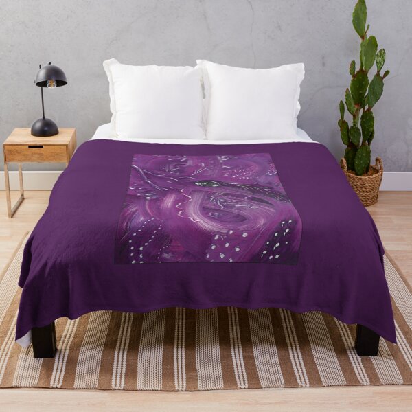 Item preview, Painting "View in abstract space" in purple tones designed and sold by Cherevan.