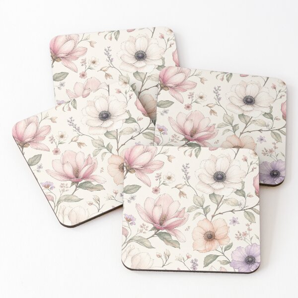 Item preview, Vintage Pastel Floral Botanical Garden Pattern designed and sold by LakLuxe studio .