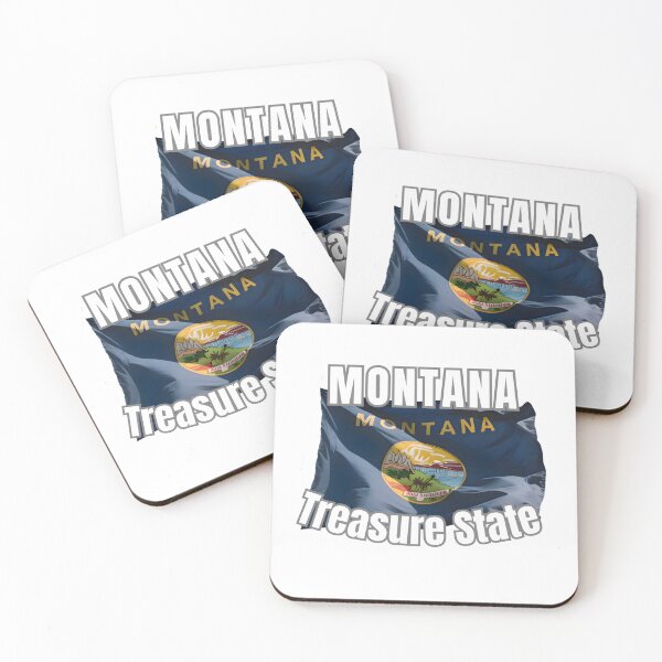 Item preview, Montana Treasure State Flag Big Sky Country Gift designed and sold by RVJdesigns.