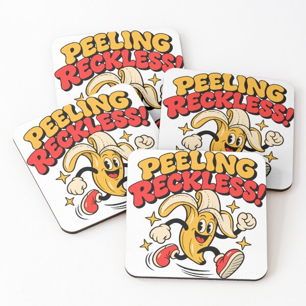 Item preview, Peeling Reckless – Funny Banana Retro Rubber Hose Cartoon designed and sold by Mdozet.