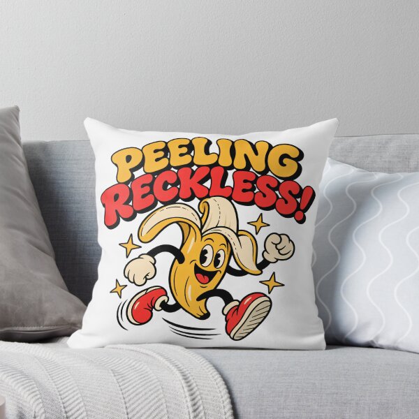 Item preview, Peeling Reckless – Funny Banana Retro Rubber Hose Cartoon designed and sold by Mdozet.