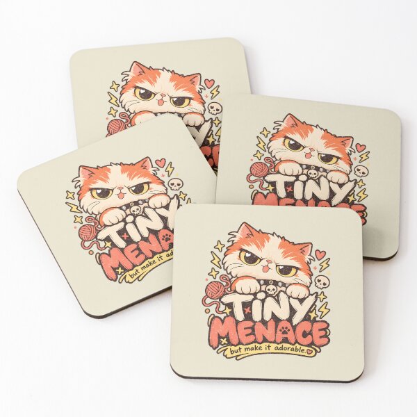 Item preview, Tiny Menace – Adorable Grumpy Orange Kitten designed and sold by AwesomeBeyondLimits.