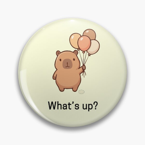 Item preview, What's Up - Capybara designed and sold by ArtByMEDesigns.