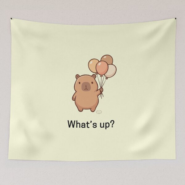 Item preview, What's Up - Capybara designed and sold by ArtByMEDesigns.