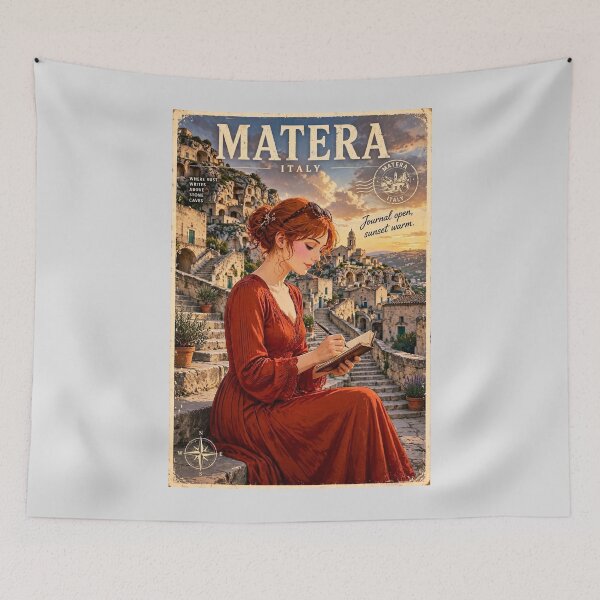 Item preview, Italy — Matera — Writing Through the Ancient Stone City designed and sold by DibujandoPorfa.