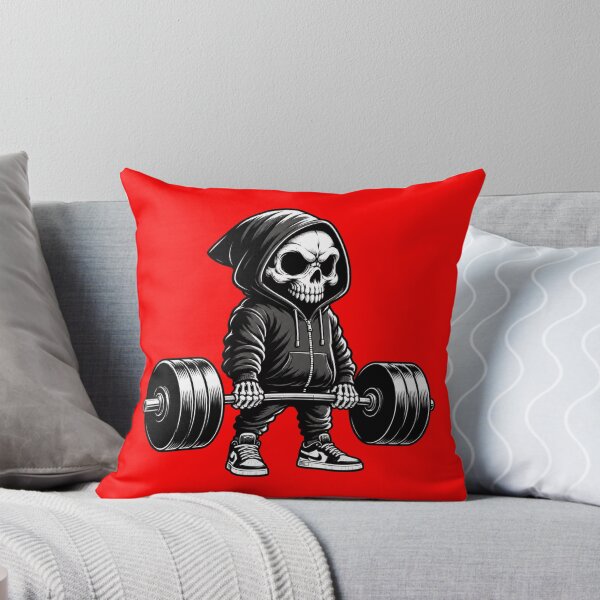 Item preview, Skull Weightlifting Gym Reaper – Dark Fitness Deadlift Skeleton Design designed and sold by SnoyTextil.