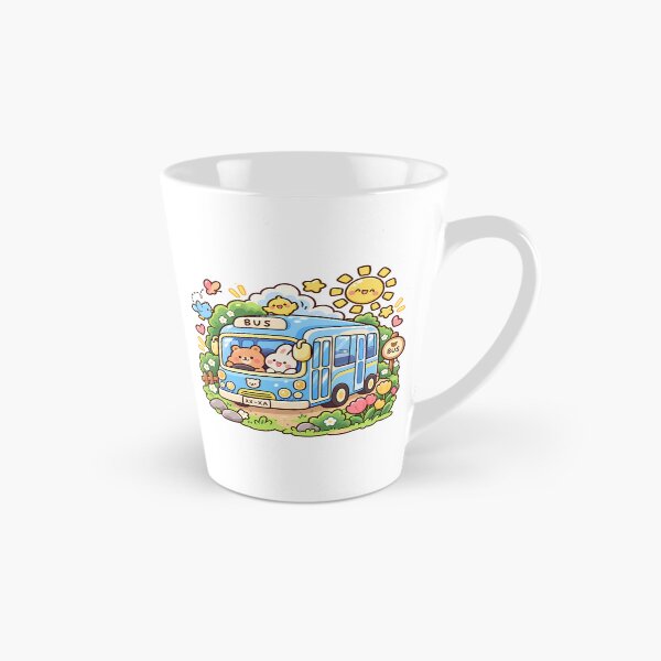 Item preview, Cute Kawaii Blue Bus Cartoon | Bear and Bunny Spring Adventure designed and sold by mumeaw.