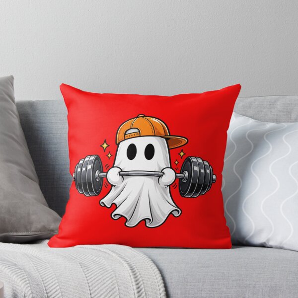 Item preview, Ghost Lifting Weights – Cute Halloween Gym Workout Fitness Design designed and sold by SnoyTextil.