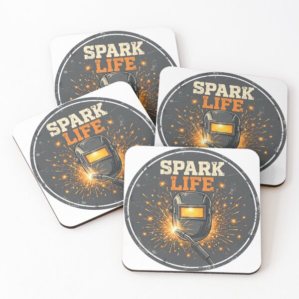Item preview, Spark Life Welder Vintage Badge designed and sold by mahi1design.