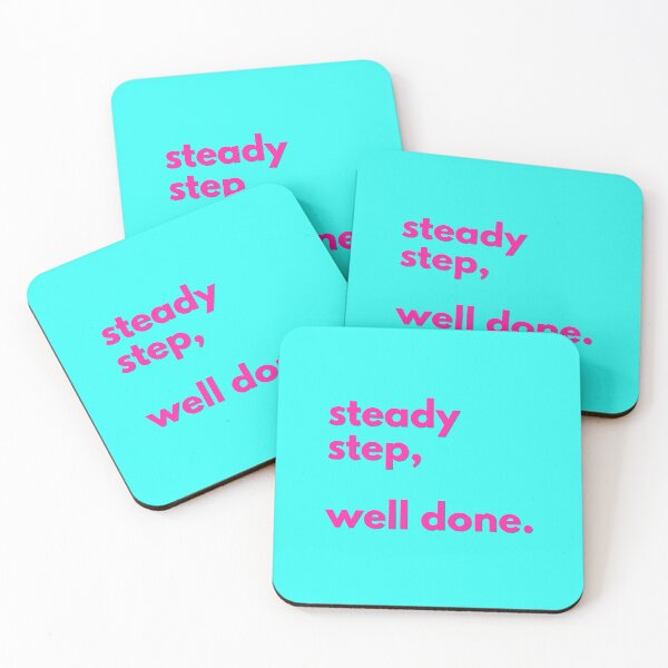 Item preview, (Pink) Steady Step Well Done Minimalist Quote designed and sold by r-wan-design.