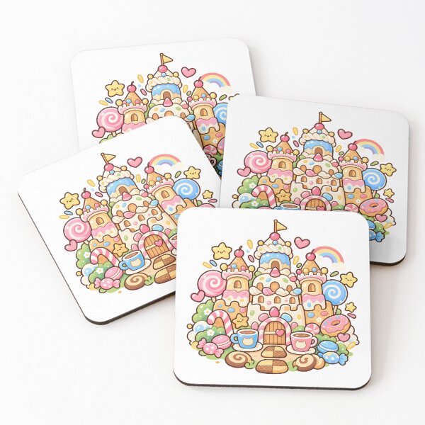 Item preview, Cute Kawaii Candy Castle | Pastel Sweet Wonderland Cartoon designed and sold by mumeaw.