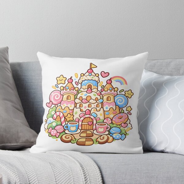 Item preview, Cute Kawaii Candy Castle | Pastel Sweet Wonderland Cartoon designed and sold by mumeaw.