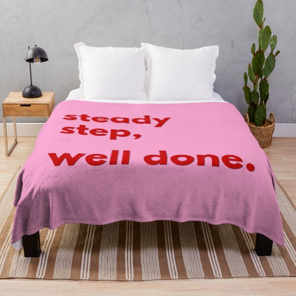 Item preview, (Red) Steady Step Well Done Minimalist Quote designed and sold by r-wan-design.