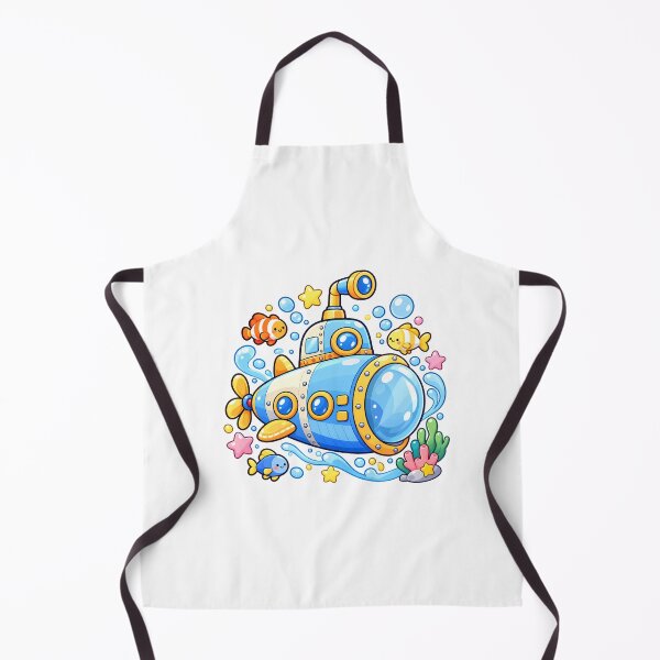 Item preview, Cute Kawaii Submarine Cartoon | Underwater Ocean Adventure designed and sold by mumeaw.
