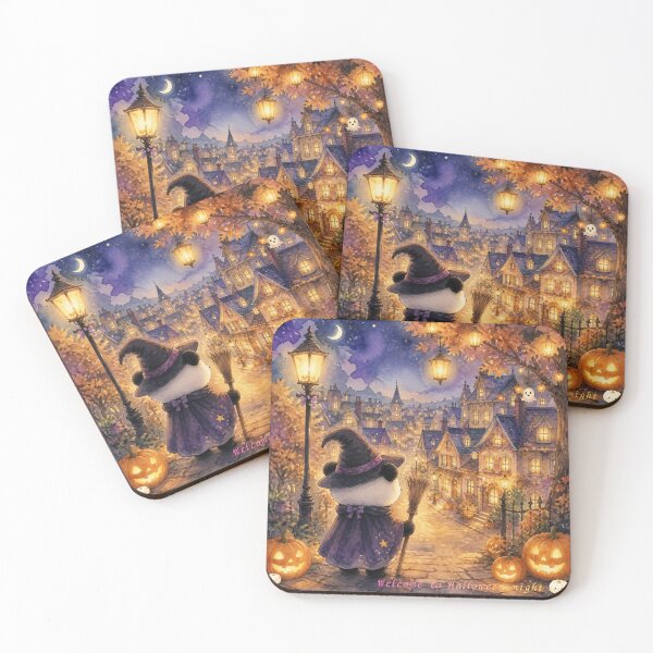 Item preview, A Halloween night city designed and sold by highpanda00.