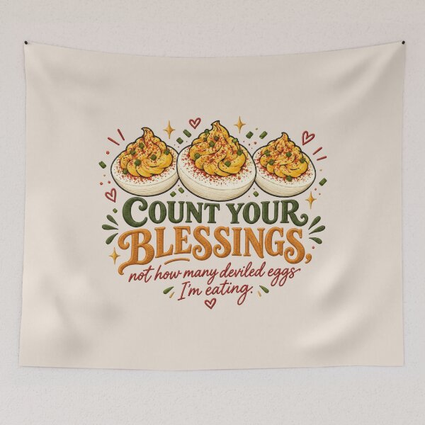 Item preview, Thanksgiving Deviled Eggs, Funny Retro Holiday Side Dish, Vintage Fall Food Aesthetic, Cute Friendsgiving Dinner Humor, Deviled Egg Lover Gift designed and sold by Quiajia.
