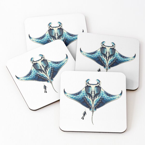Item preview, Manta Ray Divers Ocean Emblem designed and sold by TeNovaStudio.