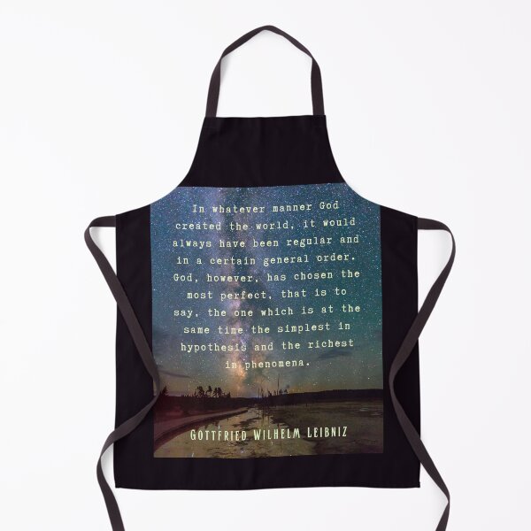Item preview, Gottfried Wilhelm Leibniz quote: In whatever manner God created the world, it would always have been regular and in a certain general order. designed and sold by artbleed.
