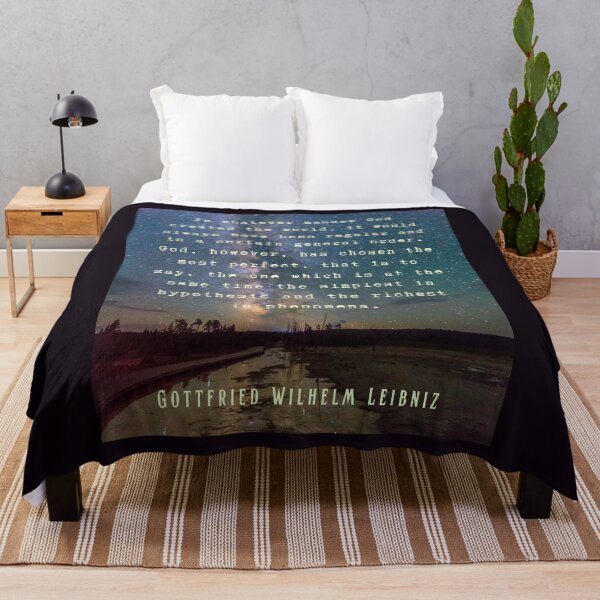 Item preview, Gottfried Wilhelm Leibniz quote: In whatever manner God created the world, it would always have been regular and in a certain general order. designed and sold by artbleed.