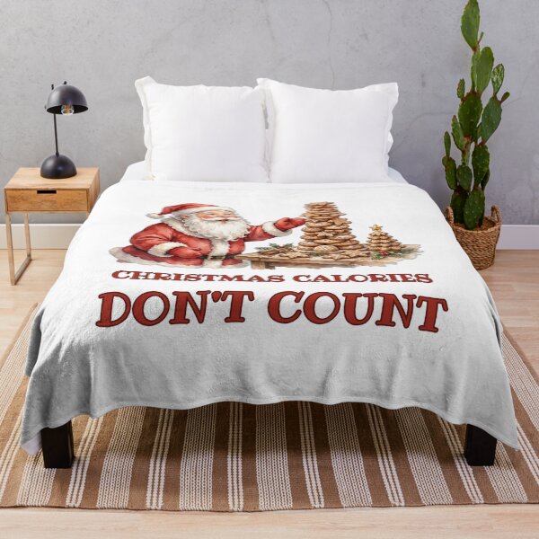Item preview, Christmas Calories Don't Count - Santa with Cookie Tower for Christmas - Funny Foodie Holiday Christmas Baking Lover designed and sold by Foriart.