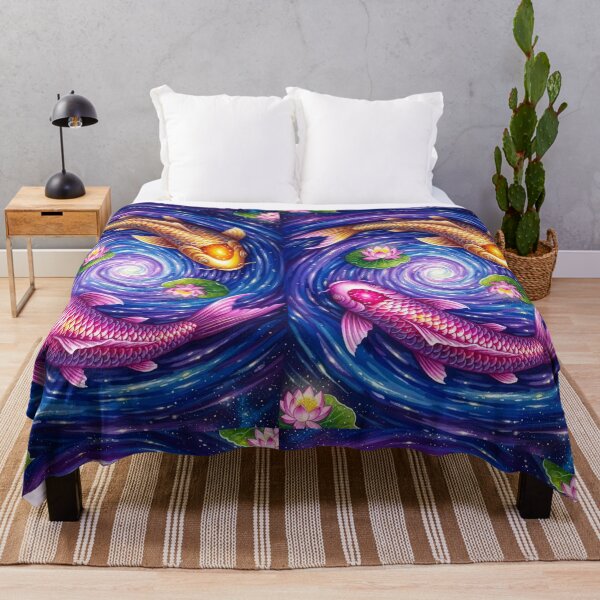 Item preview, Carp swimming in a mysterious universe designed and sold by EchoWave11.