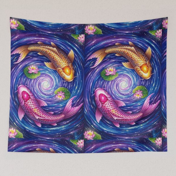 Item preview, Carp swimming in a mysterious universe designed and sold by EchoWave11.