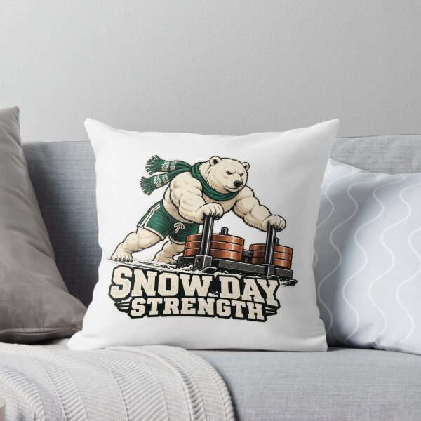 Item preview, Polar Bear Sled Push Snow Day Strength designed and sold by TeNovaStudio.