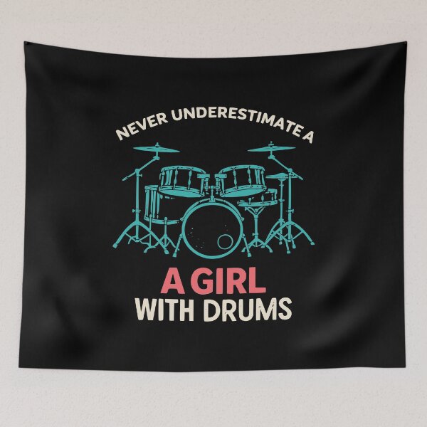 Item preview, drummer girl drum designed and sold by kiakuki.