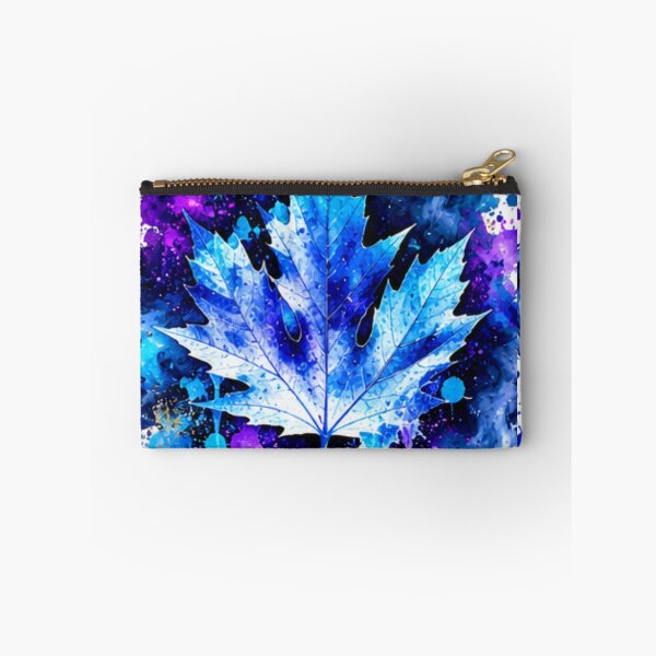 Item preview, Blue Watercolor Maple Leaf – Abstract Botanical Nature Art designed and sold by www.konst.se/rg.