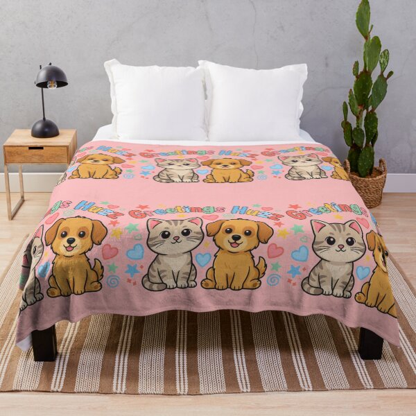 Item preview, Huzz Greetings – Gen Z Viral Meme Cat and Dog Alpha Slang designed and sold by JaroCreates.