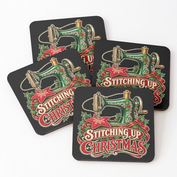 Item preview, Festive Sewing Machine Christmas Workshop designed and sold by TeNovaStudio.