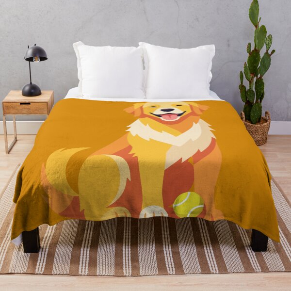 Item preview, Happy Golden Retriever Dog With Tennis Ball designed and sold by AIG - Andrei Ilie Graphics.