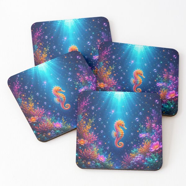 Item preview, Seahorse in a Secret Underwater Garden designed and sold by PurrfectWhisper.