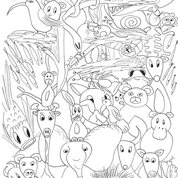 Artwork thumbnail, Hidden Object, Animals by Anke‘s Bazaar