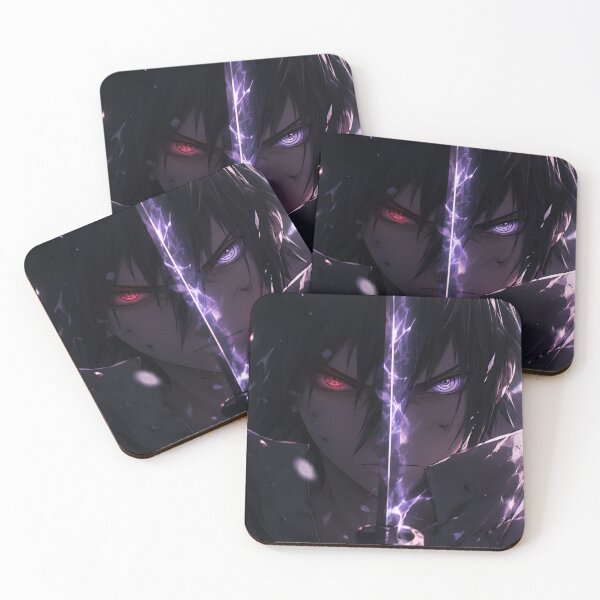 Item preview, Sasuke | Dark Anime Sword Warrior – Crimson and Violet Eyes Lightning Art designed and sold by Dyan4.