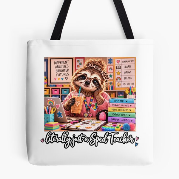 Item preview, Literally Just a Sped Teacher Funny Raccoon Special Education designed and sold by WeirdlyMild.