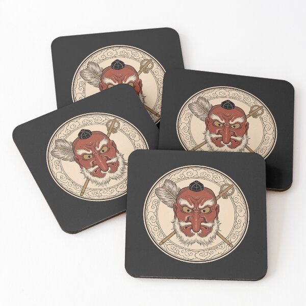 Item preview, Tengu Mask – Japanese Yokai Woodblock Print designed and sold by Odd World.