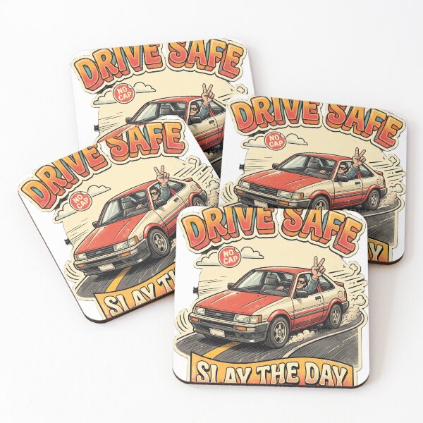 Item preview, Drive Safe Slay the Day T-Shirt | Funny Driving Slogan Graphic Tee | Cool Road Safety Shirt designed and sold by vishaltodsam55.