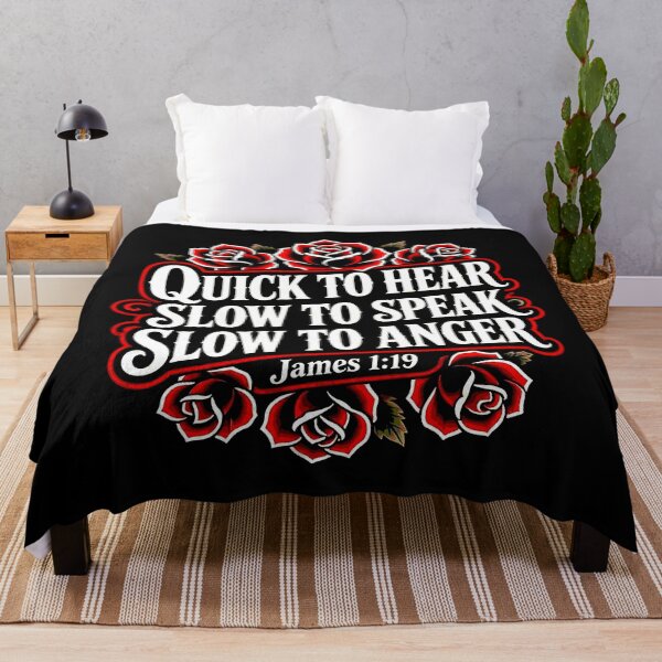 Item preview, James 1:19 Quick to Listen Slow to Speak Slow to Anger designed and sold by plushism.