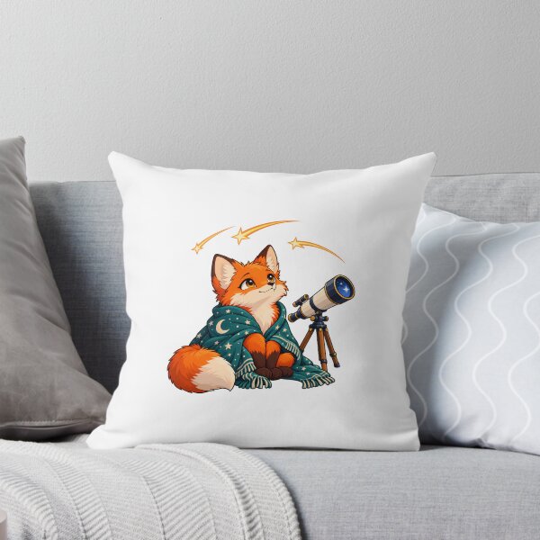 Item preview, Fox Watching a Meteor Shower designed and sold by JS Creative Studio.