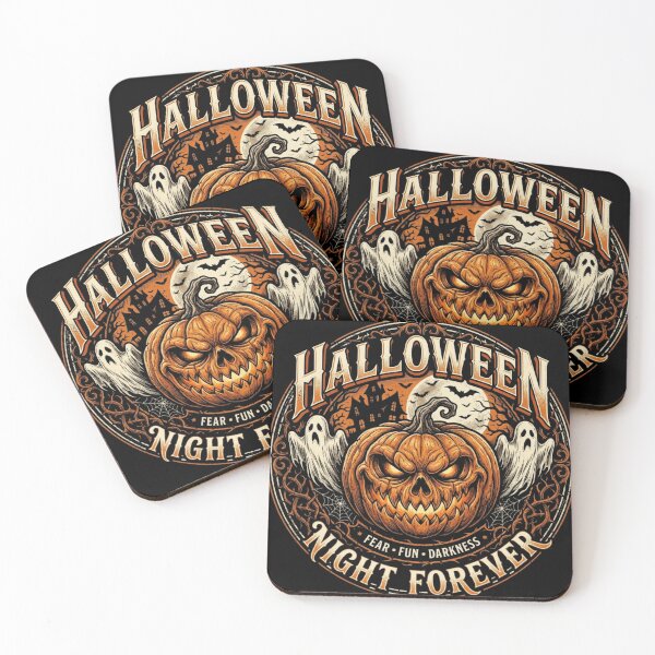 Item preview, Halloween Night Forever – Jack O Lantern Ghosts Gothic Streetwear Design designed and sold by RajDeals.