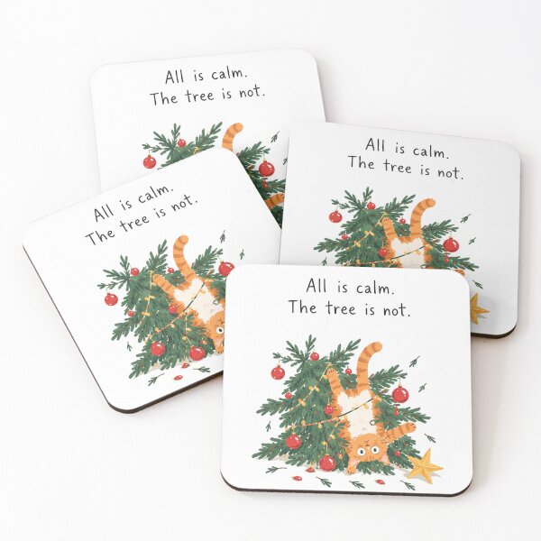 Item preview, Funny Christmas Cat - Festive Chaos designed and sold by Grove of Things.