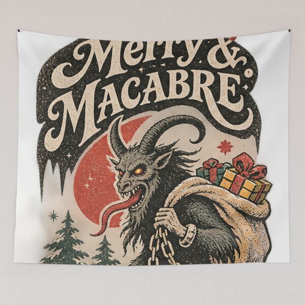 Item preview, Merry Macabre Christmas Dragon Gothic Horror Art designed and sold by Bawwe.