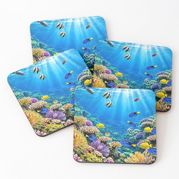 Item preview, Vibrant Tropical Fish and Colorful Coral Reef designed and sold by MagicCrystal.