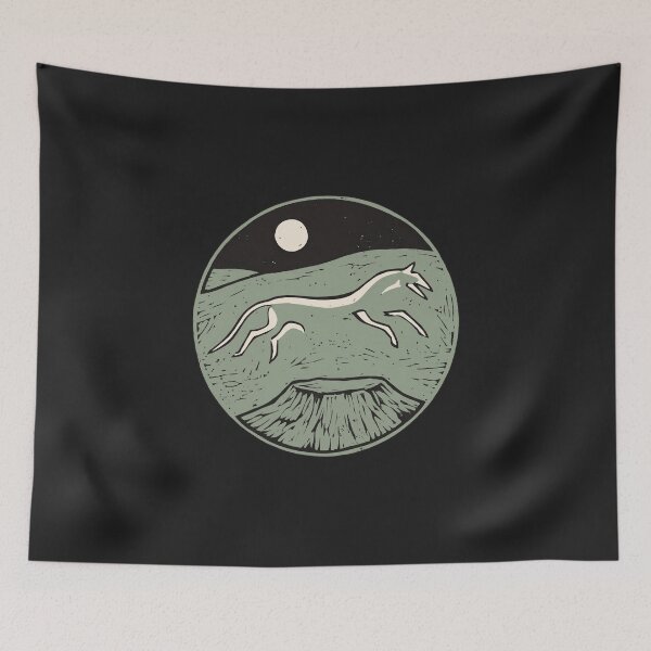 Item preview, Uffington White Horse – Bronze Age Chalk Figure Linocut designed and sold by Odd World.