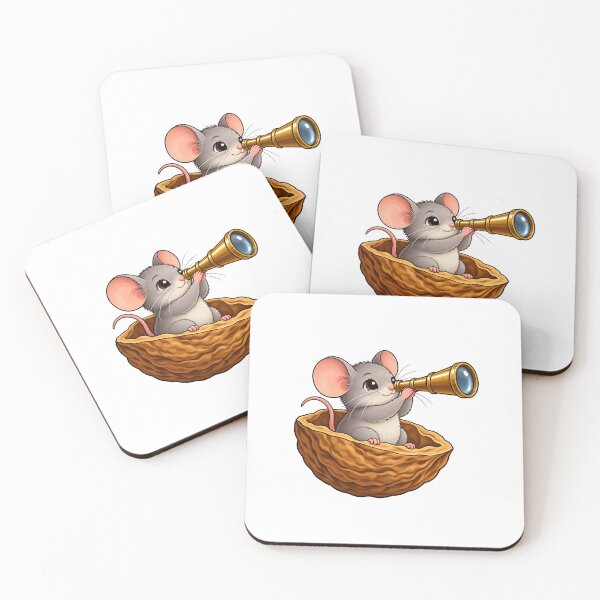 Item preview, Astronomer Mouse in a Walnut designed and sold by JS Creative Studio.