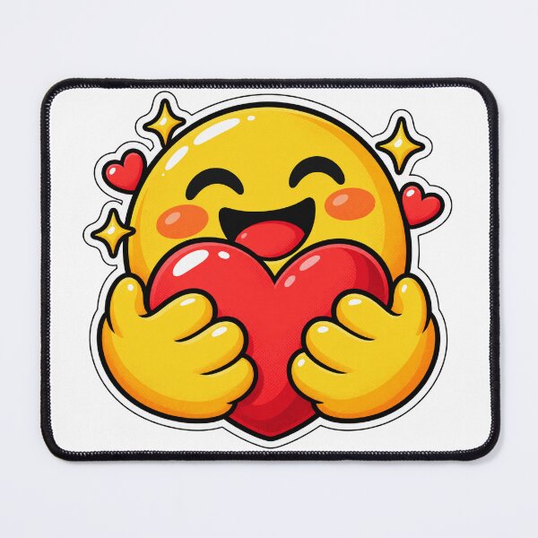 Item preview, Hugging Face Emoji Heart Hug Sticker - AI Machine Learning designed and sold by Stick Erify.