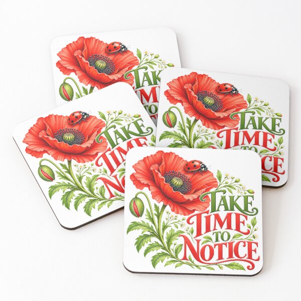 Item preview, Take Time to Notice Poppy Garden designed and sold by J-CCreations.