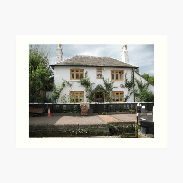 Foxton Locks, Leicestershire. Lock-Keepers Cottage (5147) Art Print