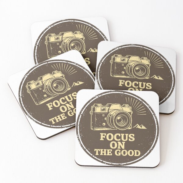 Item preview, Focus On The Good Photographer Vintage Camera Badge designed and sold by mahi1design.
